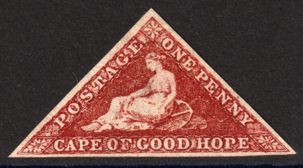 Cape of Good Hope SG18 1d Carmine Red Mint No Gum Cat £375