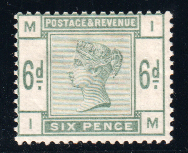 GB QV SG194 6d Green Mint Cat £625