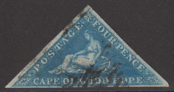 Cape of Good Hope SG4a 2d Blue FU Cat £225