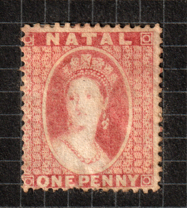 Natal 1859 QV SG9 1d Rose-Red MNG Cat £225