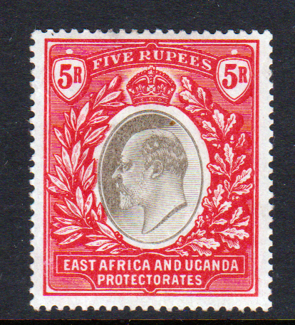East Africa & Uganda 1903 SG13 5r Grey & Red Mint Cat £225