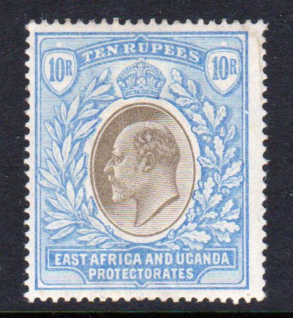 East Africa & Uganda 1903 SG14 10r Grey & Ultramarine Mint Cat £450