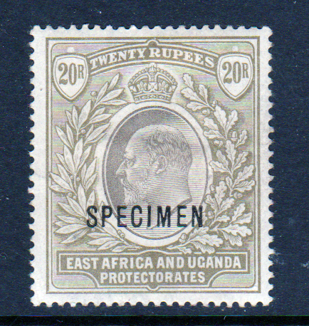 East Africa & Uganda 1903 SG15s 20r Grey & Stone Specimen Mint Cat £200
