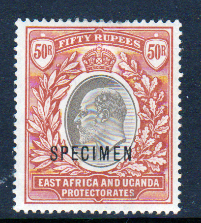 East Africa & Uganda 1903 SG16s 50r Grey & Red Brown Specimen Cat £450