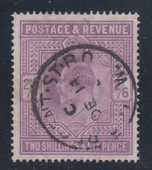 GB 1902 EDVII SG 260 2/6d Lilac Fine Used Cat £150