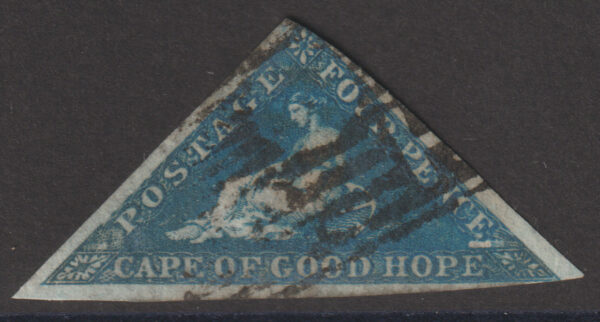 Cape of Good Hope SG4 2d Deep Blue AU Cat £180