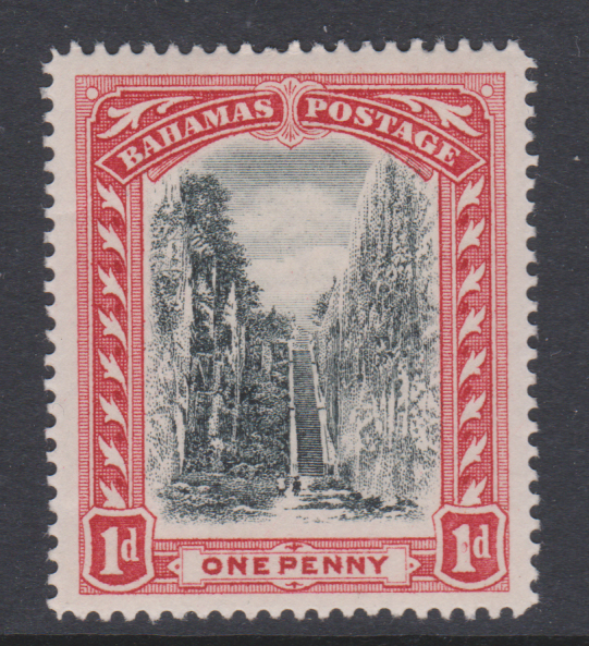 Bahamas 1901 SG58 1d Black & red very lightly hinged mint