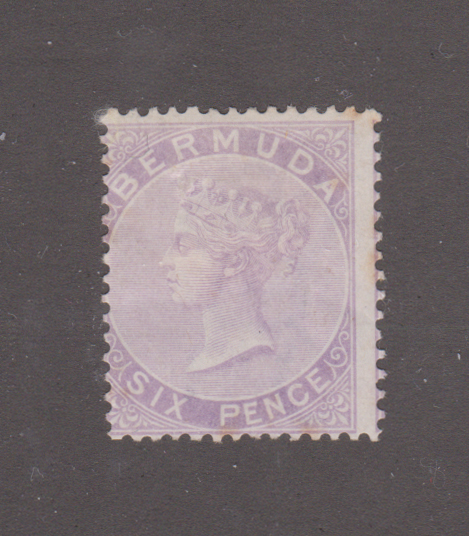 Bermuda 1895 QV SG7 6d Dull Mauve MH Cat £23