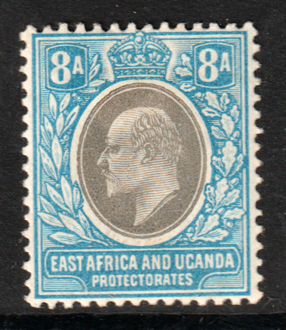 East Africa & Uganda 1904 SG25 8a Grey & Pale Blue Mint