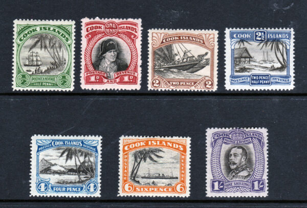 Cook Islands 1932 SG99-105 1/2d - 1/- Mint Cat £75