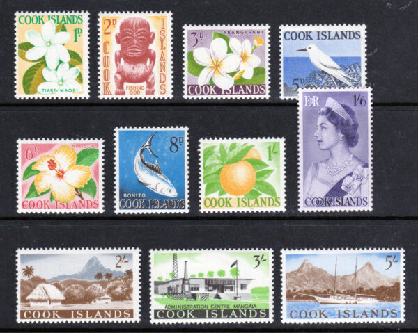 Cook Islands 1963 QEII SG163-173  complete set LH MINT Cat £40