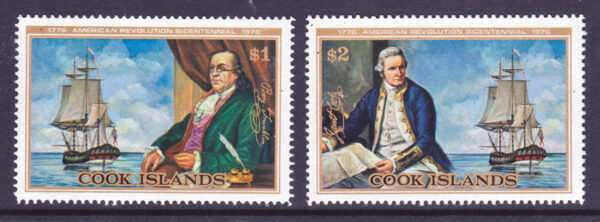 Cook Islands 1976 SG541-2 Bicentenary of American Revolution NHM