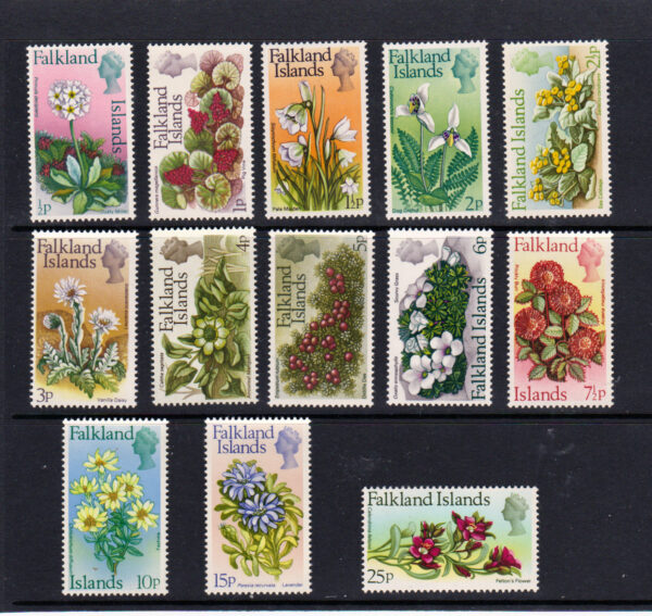 Falkland Islands QEII 1972 SG276-288 Flowers Set NHM