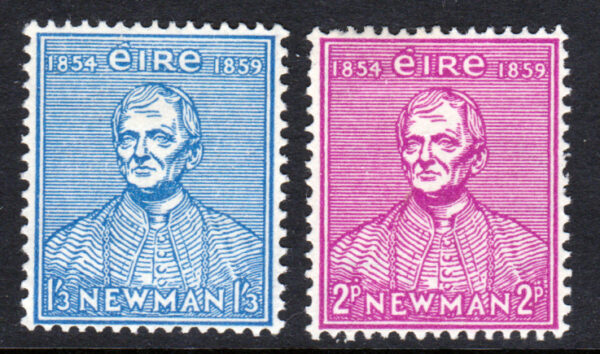 Ireland 1954 SG160-1 2d Bright Purple & 1/3d Blue Mint