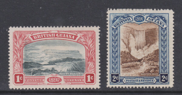 British Guiana 1898 SG216-7 1c & 2c Mint Cat £47