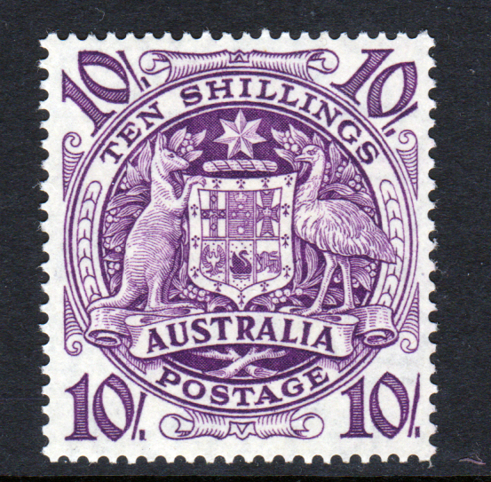 Australia 1948 SG224b 10/- Purple Mint (2)