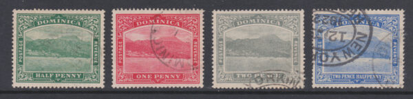 Dominica 1908 SG47-50 1/2d - 2 1/2d FU