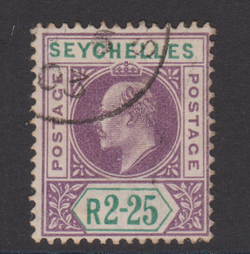 Seychelles 1903 SG56 2r 25c Purple & Green FU Cat £95
