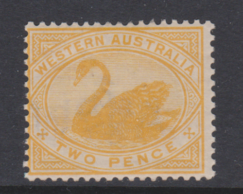 Western Australia 1902 SG118 2d Yellow NHM