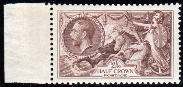 GB GV SG450 2/6 Chocolate Brown NHM Marginal Cat £150