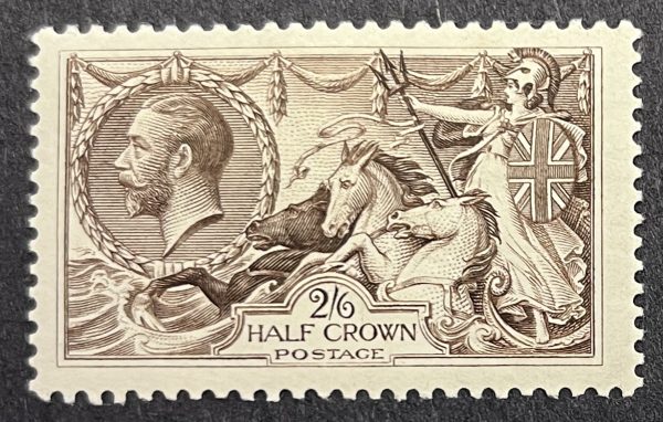 GB 1918-9 GV SG413a 2/6 Olive Brown Mint Cat £190