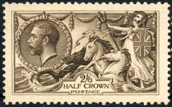 GB 1913 GV SG399 2/6 Deep Sepia-Brown Mint Cat £400