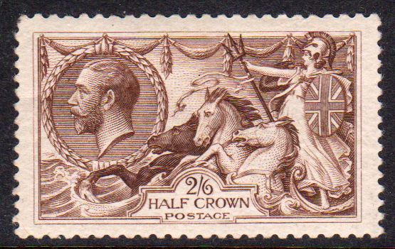 GB 1918-9 GV SG414 2/6 Chocolate Brown Mint Cat £175