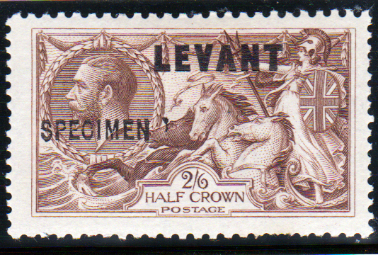 British Levant 1921 SGL24s 2/6 Chocolate-Brown Specimen Mint Cat £140