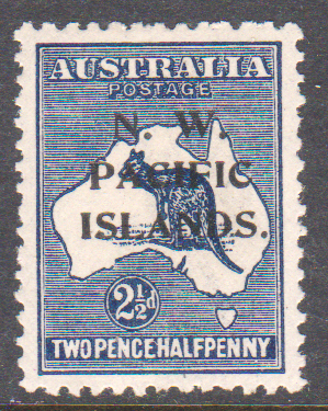 North West Pacific Islands 1918-22 SG107 2 1/2d Indigo Die II Mint