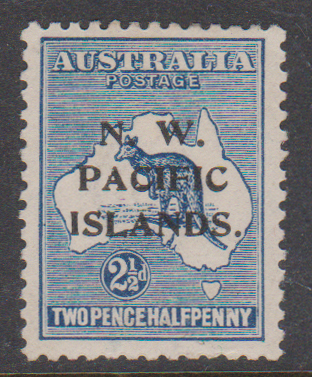 North West Pacific Islands 1918-22 SG107b 2 1/2d Blue Die II Mint