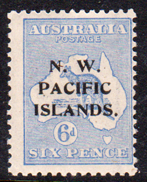 North West Pacific Islands 1918-22 SG110 6d Ultramarine Die II Mint