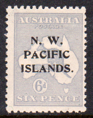 North West Pacific Islands 1918-22 SG110a 6d Greyish-Blue Die II Mint
