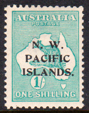 North West Pacific Islands 1918-22 SG113 1/- Emerald Die II Mint