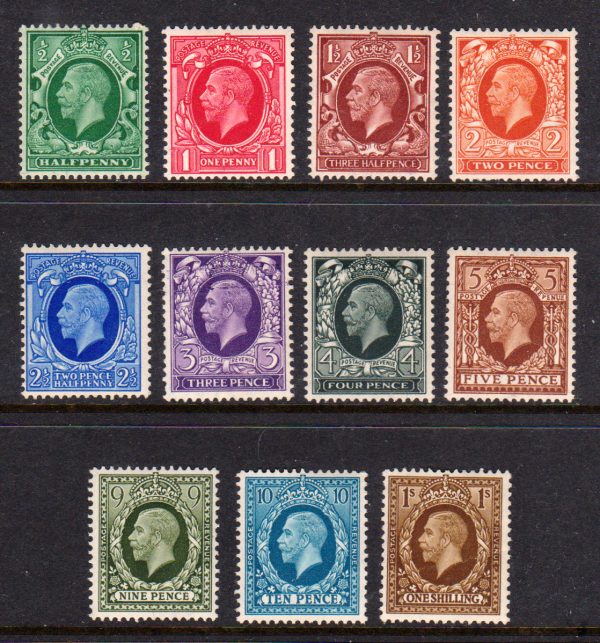 GB 1934-6 GV SG439-49 1/2d - 1/- Photogravure Set MM