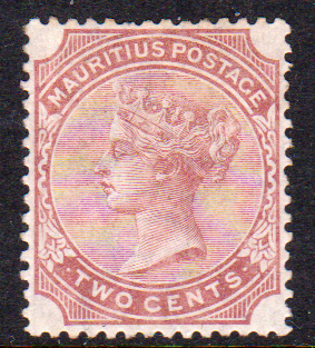 Mauritius 1879-80 SG92 2c Venetian-Red MNG Cat £55