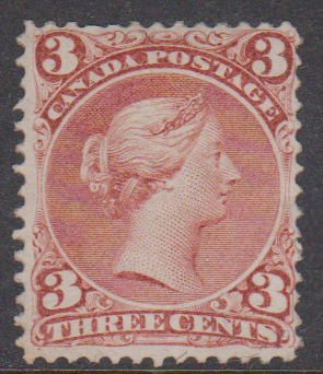 Canada SG58 3c Brown-Red mint Greene Cert Cat £1600