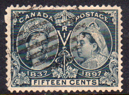 Canada SG132 15c Slate FU Cat £120