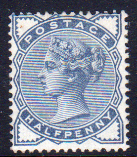 GB QV SG187 1/2d Slate Mint Cat £35