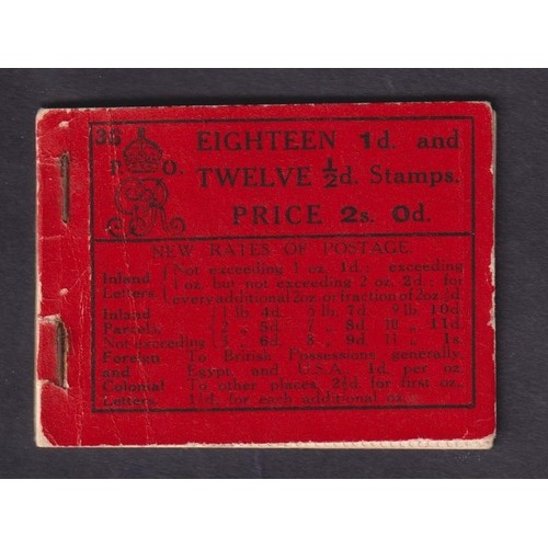 GB GV SGBB7 1915 Royal Cypher 2/- Booklet Edition 36 Unexploded Cat £1000