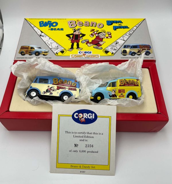 Corgi Comic Classics The Beano Biffo The Bear & Beryl The Peril die-cast vans 81357